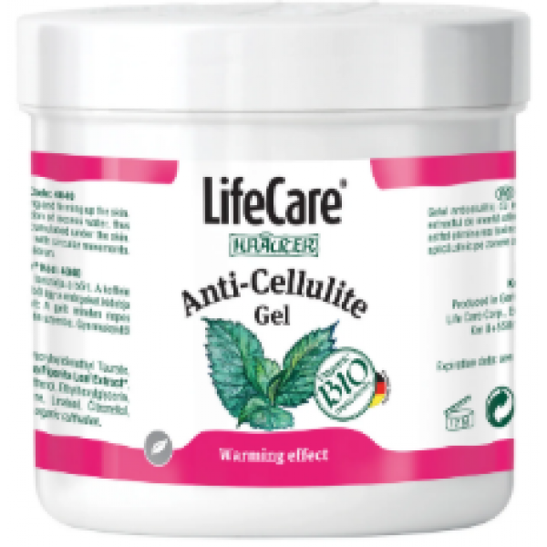 Gel anticelulitic sensitive touch, cu menta BIO, 250ml, Life Care®