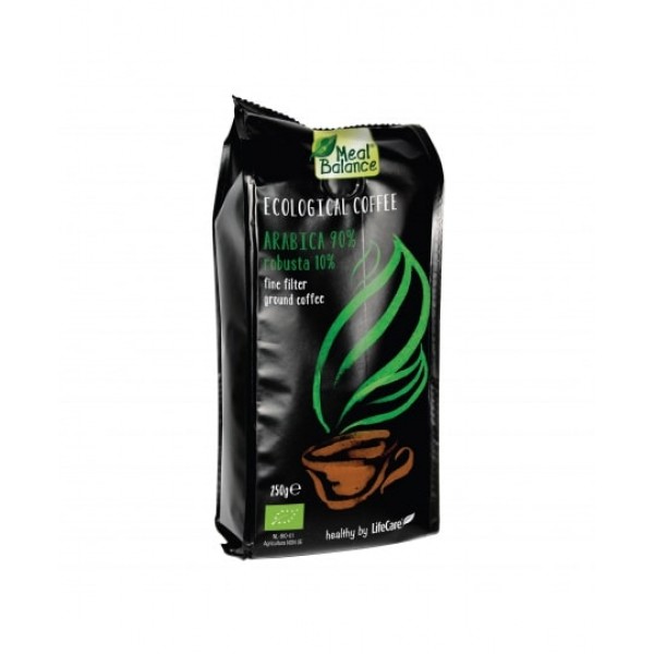 Cafea ECO macinata Meal Balance® amestec inedit - 90% Arabica si 10% Robusta