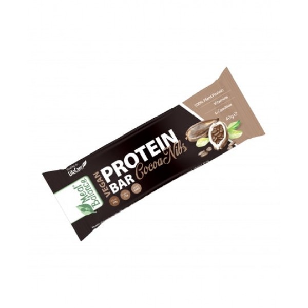 Baton Vegan Proteic cu boabe de cacao, Meal Balance®