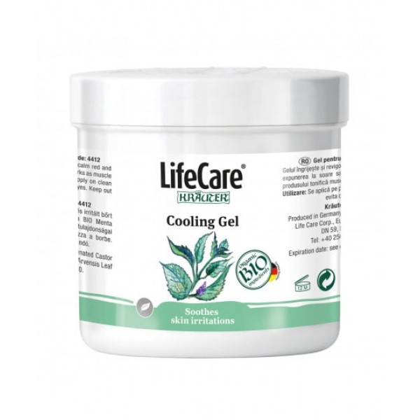 Gel pentru calmarea iritatiilor, cu menta BIO - 250ml, Life Care®