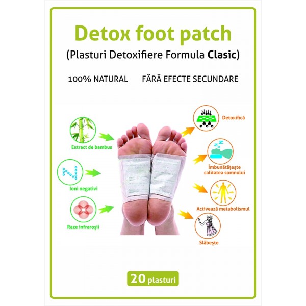 Plasturi Detoxifiere Formula Clasic, Set 20 buc 