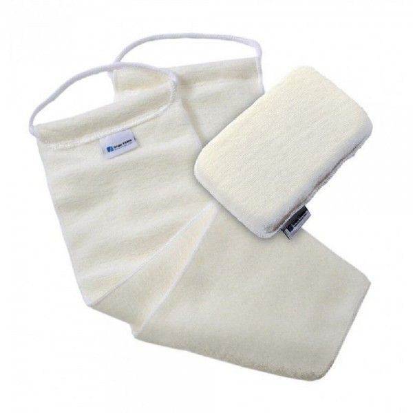 Set de baie (burete + banda curatare, cu bile ceramice),  Irisana