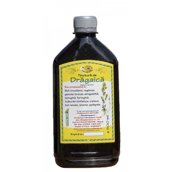 Tinctura Dragaica (3459) (pentru tiroida, amigdalita, faringita), 500ml
