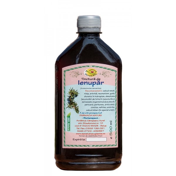 Tinctura Ienupar (3419) (pentru cistita, enterocolia, guta), 500ml