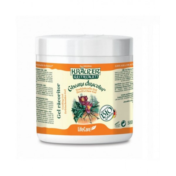 Gel racoritor Gheara Dracului cu plante BIO, 500ml Life Care®