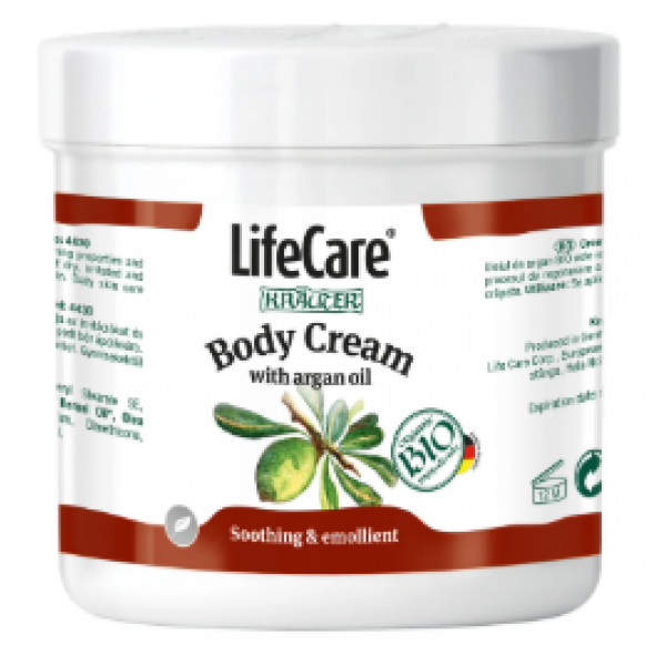Crema de corp cu ulei de argan BIO, 250ml, Life Care®