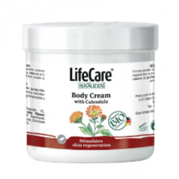 Crema de corp cu galbenele BIO, 250ml, Life Care®